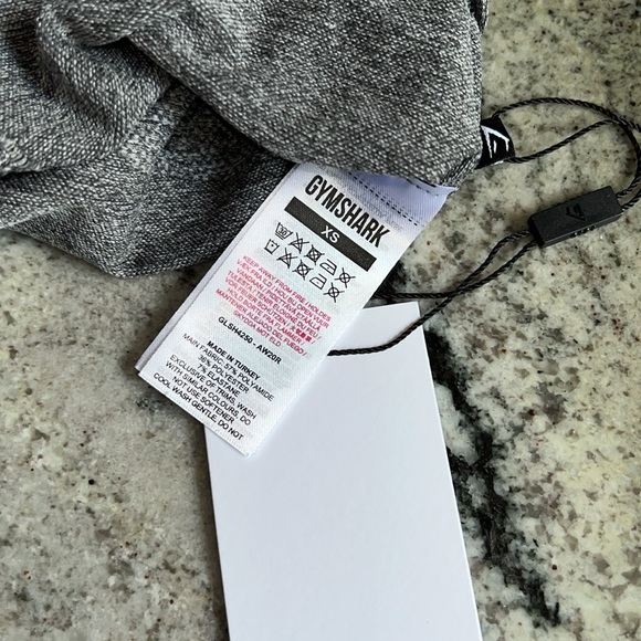 GYMSHARK FLEX CYCLING SHORTS - NEW CHARCOAL MARL/RUBY PINK - EXTRA SMALL. - Picture 8 of 10